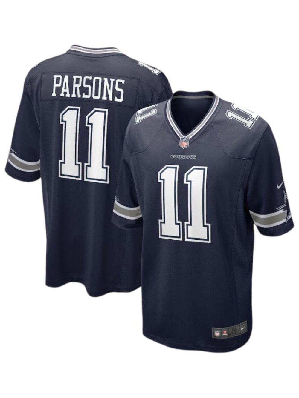 Dallas Cowboys Micah Parson #11 Nike Navy Game Jersey Women's Size M